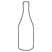 Hochwertige Etiketten auf Rolle in Flasche-Form