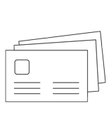 Visitenkarten quer 5/0 farbig 85 x 55 mm mit beidseitig vollflächiger UV-Lackierung <br>einseitig bedruckt (CMYK 4-farbig + 1 HKS-Sonderfarbe)