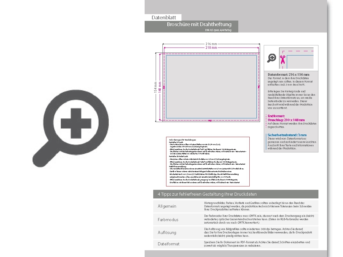 Product Bild brosch__re_mit_drahtheftung__endformat_din_a5_quer__76-seitig
