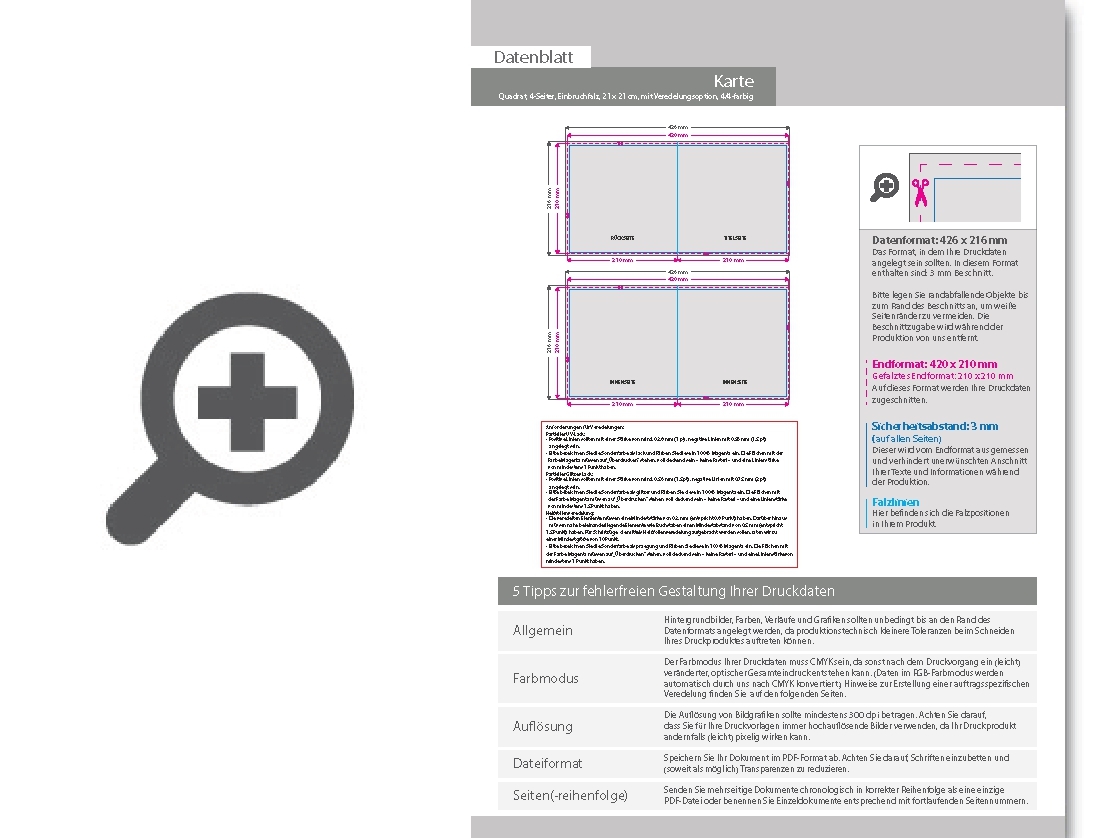 Product Bild postkarte__gefalzt_auf_quadrat_21_0_x_21_0_cm__4-seitig__mit_allen_veredelungskombinationen