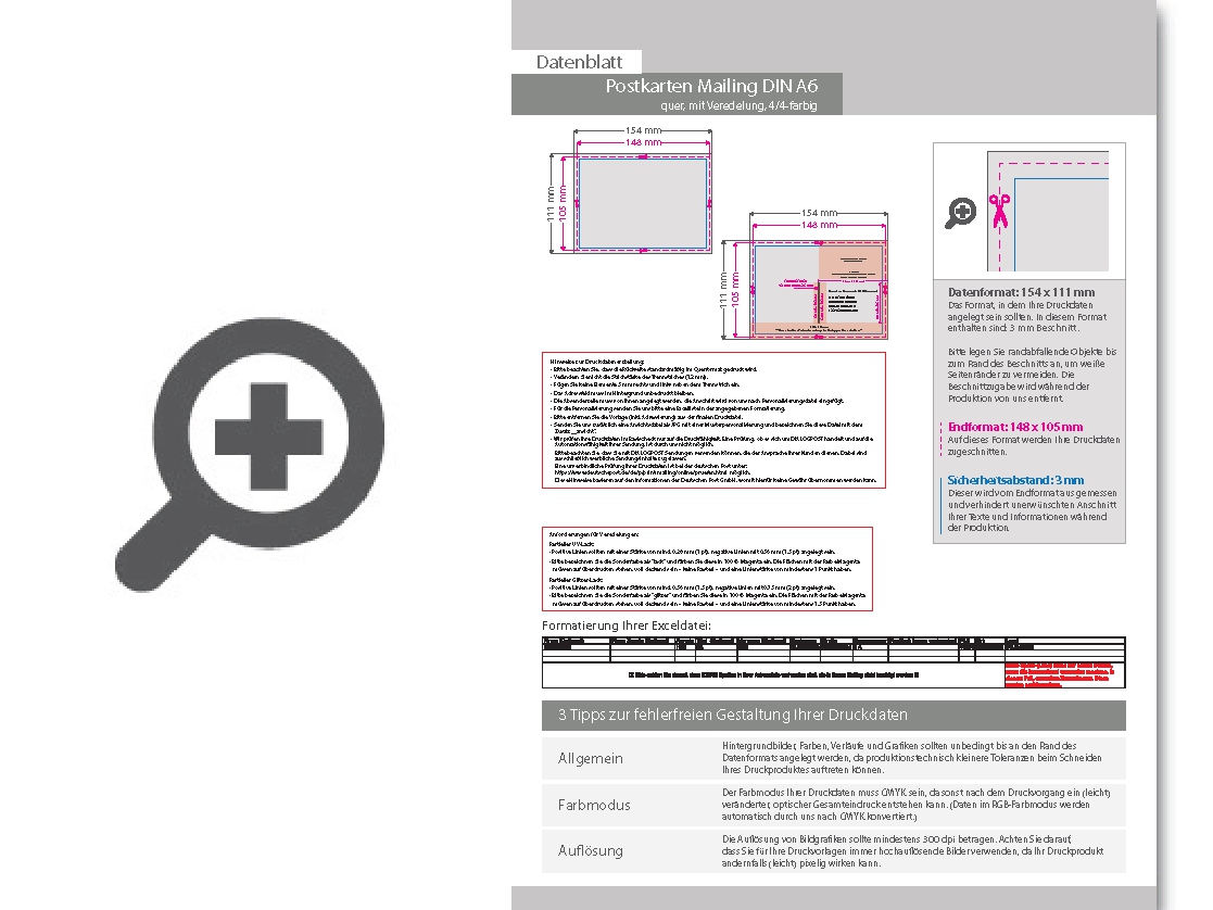 Product Bild postkarten-mailing_din_a6_quer_(14_8_cm_x_10_5_cm)_mit_hochglanz-uv-lack